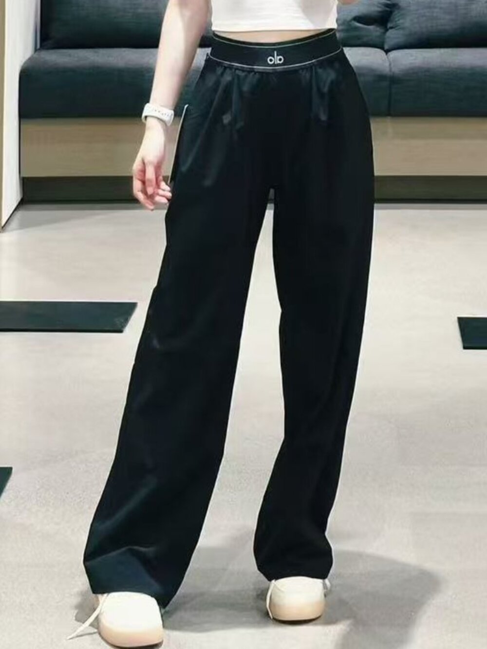 Black ALO Yoga 😁 High Waisted Wide Leg Pants (Regular) NWT | Office Casual Chic